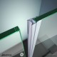 DreamLine JT056-10, Clear Inline Bumper Strike, 76 in. Length, for 3/8 in. (10 mm.) Glass Shower Door