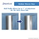 Unidoor 41 - 49 Hinged Shower Door with Glass Shelves