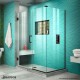 Unidoor Plus 45 1/2 - 52 1/2 in. x 30 3/8 in. Hinged Shower Enclosure
