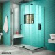 Unidoor Plus 45 1/2 - 52 1/2 in. x 30 3/8 in. Hinged Shower Enclosure
