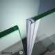 DreamLine JT056-10, Clear Inline Bumper Strike, 76 in. Length, for 3/8 in. (10 mm.) Glass Shower Door